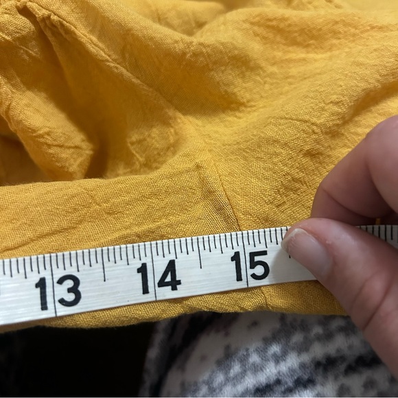 Honorine golden yellow gauze wrap style swim cover up - Picture 4 of 9